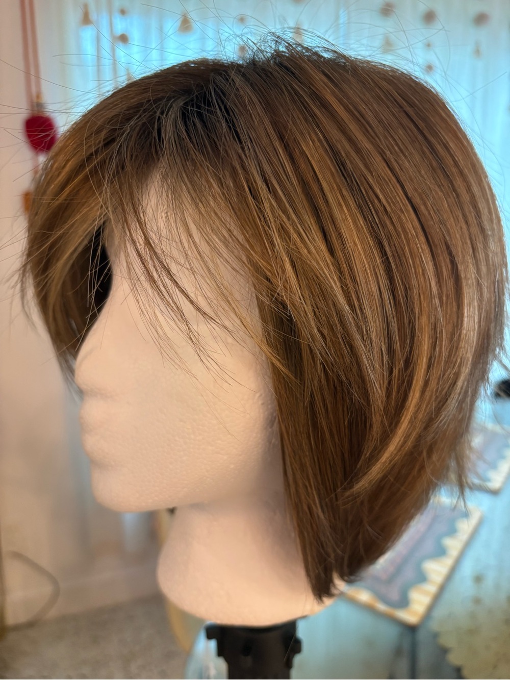 NORIKO REESE Brown with Highlights Layered NEW Synthetic Wig! Medium Length! - Picture 3 of 16